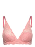 Lght Lined Plunge Lingerie Bras & Tops Plunge Bras Pink Calvin Klein