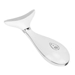 (White)Double Chin Reducer Face Neck Eye Massager With Vibration Skin