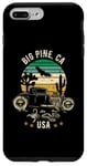 Coque pour iPhone 7 Plus/8 Plus Big Pine California USA Hotrod Design rétro coucher de soleil dans le désert