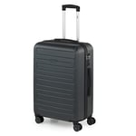 SKPAT - Rigid Suitcase Medium Size - ABS Medium Suitcase 65cm Hard Shell Suitcase - Lightweight 20kg Suitcase with TSA Combination Lock -, Anthracite