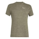 SALEWA Puez Melange Dry T-Shirt Men, Dark Olive Melange, S