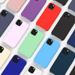 Soft Liquid Silicone Shockproof Matte Back Case Phone Cover For Apple Iphone 11