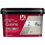 V33 - Peinture cuisine Rénovation perfection® Seigle satin 2L - Seigle