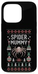 Coque pour iPhone 13 Pro Spider Mummy Ugly Christmas Sweater Motif de vacances drôle