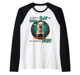 Today Is Slap An Idiot Day I'm Gonna Be Busy Raglan Baseball Tee