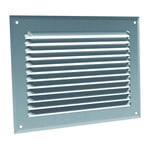 Grille d'aération à auvent aluminium anodisé - Forme rectangulaire - 200 x 100 mm - Anjos