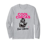 Cool Chicas Leer Libros, Cute Book Reader Woman Library Long Sleeve T-Shirt