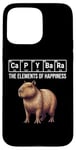 iPhone 15 Pro Max Capybara The Elements Of Happiness Periodic Table Chemistry Case