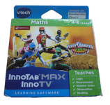 Vtech Power Rangers InnoTab Max InnoTV Maths Number Order Logic Reading 4-6 Year