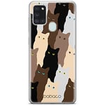 Babaco ERT GROUP mobile phone case for Samsung A21s original and officially Licensed pattern Cats 001 optimally adapted to the shape of the mobile phone, case made of TPU