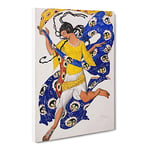 Leon Bakst The Butterfly Classic Painting Canvas Wall Art Print Ready to Hang, Framed Picture for Living Room Bedroom Home Office Décor, 24x16 Inch (60x40 cm)