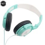 Bleu Casque de jeu filaire pliable avec microphone, casque de musique stéréo Super Bass, écouteurs Shini, PC matin, 3.5mm, nouveau ""Nipseyteko