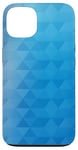 Coque pour iPhone 13 Polygone Géométrie Océan Bleu Dégradé