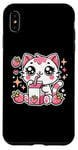 iPhone XS Max Funny Cat Kawaii Strawberry Milk Cartoon Anime For Women Case