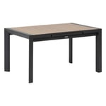 Table de jardin extensible 6-8 personnes Evasion coloris miel et graphite Hesperide L.142 x l.90 x H.77 cm