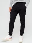 Very Man Cargo Pocket Joggers- Black, Black, Size S, Men