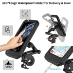 Motorbike Bike Bicycle Phone Mount Case Holder Waterproof For Delivery Drivers