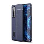 OPPO Find X2 Pro Leather Texture TPU Case Navy