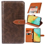 Cubot Note 20 Premium Leather Wallet Case [Card Slots] [Kickstand] [Magnetic Buckle] Flip Folio Cover for Cubot Note 20 Smartphone(Black Gold)