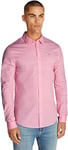 Tommy Jeans Chemise Homme Original Stretch Shirt Slim Fit, Rose (Pink Sugar), XS