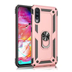 Samsung Galaxy A70      Military Armour Case    RoseGold