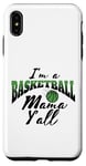 Coque pour iPhone XS Max Southern Moms Cadeau fantaisie pour mère Motif basketball Vert et noir