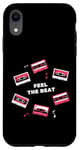 Coque pour iPhone XR Feel the Beat Music Lover Cassette Vintage Cadeau Homme Femme