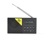 (2000 mAH) Kannettava Bluetooth-yhteensopiva 5.0 digitaalinen radiovastaanotin DAB/DAB + ja FM 2,4 tuuman LCD-näyttö Stereolähtökaiutin