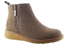 Hush Puppies Women's Libby Fashion Boot, Taupe, 3 UK