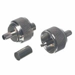 VHF-kontakt PL259 til 6 mm kabel (RG58) - krymping