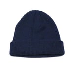 (Tummansininen)Miehet Naiset Neulottu Hattu Pipo Skullcap Sailor Cap Cuff Brimless Retro Navy Style Unisex HipHop Elastinen Lämmin Talvi Ski Pipo