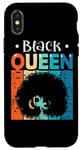 Coque pour iPhone X/XS Black Queen Black History Month African Pride Black Pride