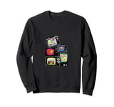 MTV Multiple TV Screens Classic Logo Design Sweatshirt