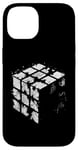 Coque pour iPhone 14 Illustration de journal Magic Cube – Vintage Cube Lover