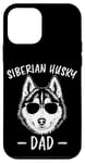 Coque pour iPhone 12 mini Husky Sibérien Papa Drôle Husky Sibérien