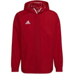 4066756253745 adidas Men's Entrada 22 All-Weather Jacket Red IK4009