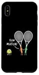 Coque pour iPhone XS Max Raquette de sport Fun Match Backhand Raquette de tennis