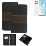 Wallet Case for Honor X8a 5G Protective Case + Cell Phone Case Brown Booklet Sna