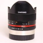 samyang Used Samyang 8mm f/2.8 Fisheye II Lens Fujifilm X