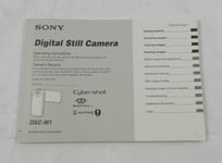 Sony Operation Instructions for Cyber-Shot DSC-M1 (2-320-916-12)