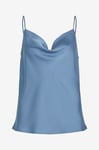 Vila - Linne viRavenna S/L Singlet Strap Top - Blå