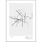 Poster - Tunnelbanor i olika städer, Berlin