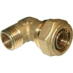 Pex vinkel med nippel 20 mm x 1/2"