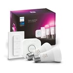 Philips Hue - Startkit 2xE27 + Bridge & Dimmer - Blanc & Color Ambiance