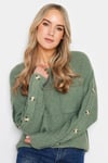 Tall Button Long Sleeve Jumper