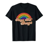 Narcotics Anonymous Hugs Not Drugs AA NA Sobriety Rainbow T-Shirt