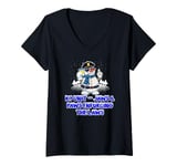 Womens K9 Unit Jaws and Paws Enforcing the Laws Funny Humor V-Neck T-Shirt