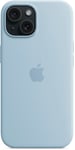 Apple Silicone Case With Magsafe Iphone 15 Plus Vaaleansininen