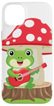 Coque pour iPhone 14 Plus Anime Kawaii Musical Frog Mushroom