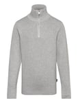 Jack & J S Jprblamilano Stitch Knit Half Zip Jnr Grå